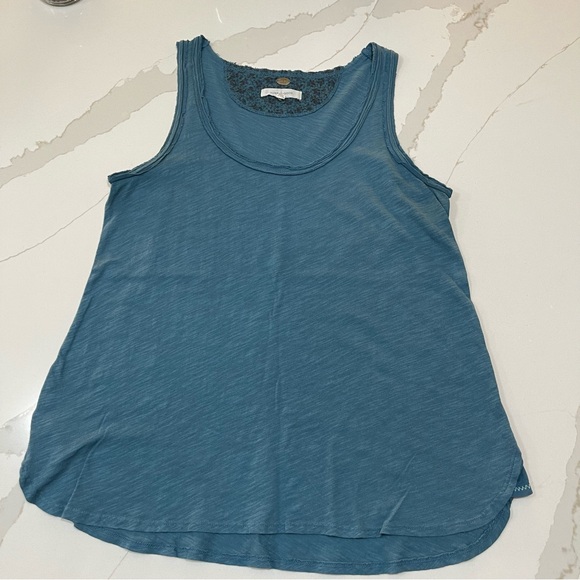 Anthropologie Pure + Good blue Tank top size small - Picture 2 of 8